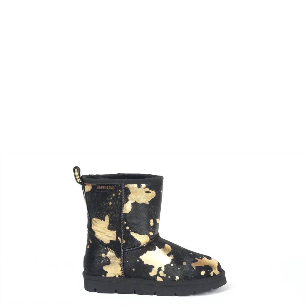 NEW SUPERLAMB women's turano 7.5 inch boots in etched cow/gold
